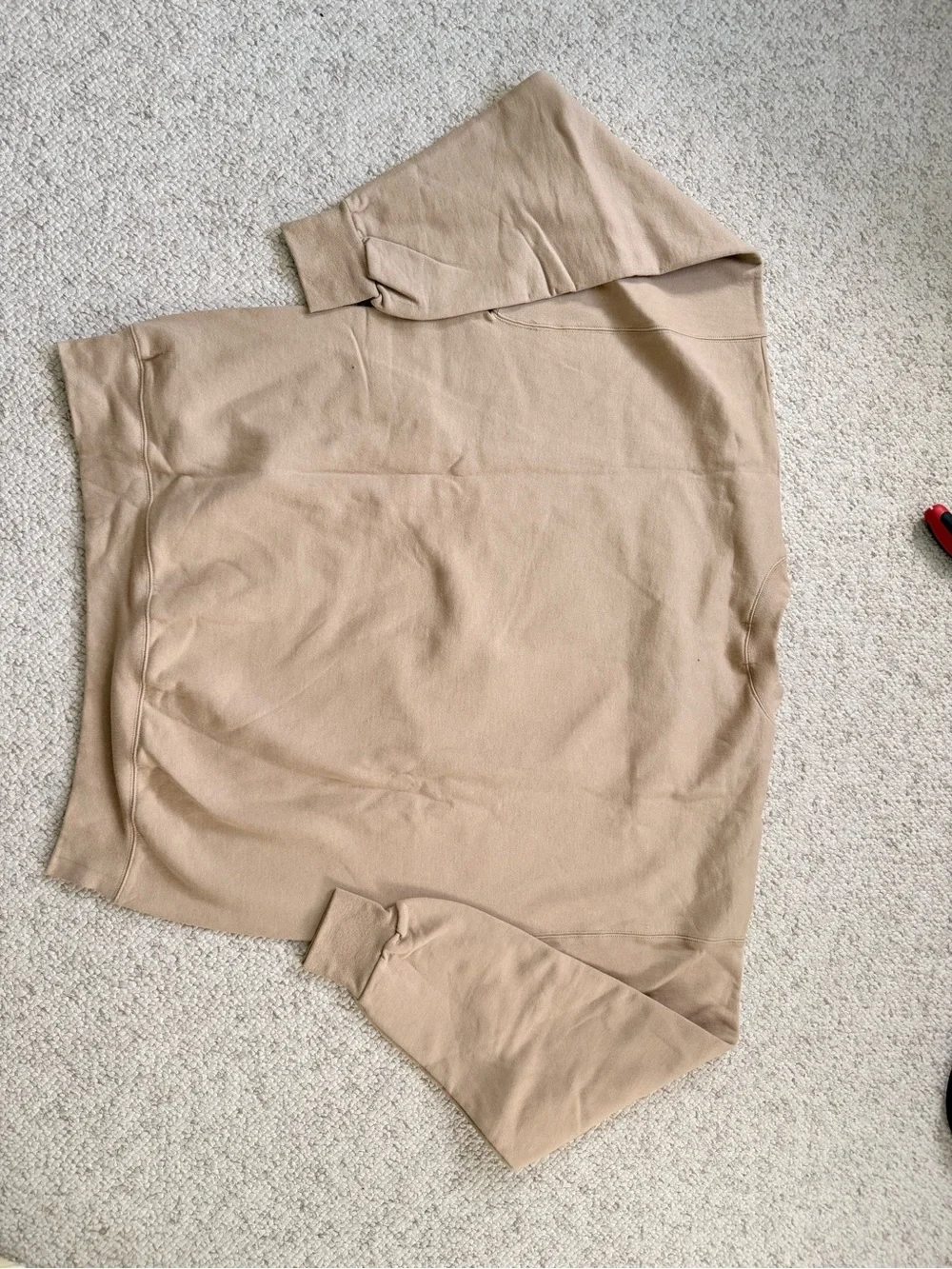 THE BAR Tan Crewneck Oversized Sweatshirt - Picture 3 of 3